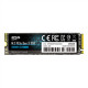 Silicon Power SSD P34A60 256 GB SSD interface PCIe Gen3x4 Write speed 1600 MB/s Read speed 2200 MB/s