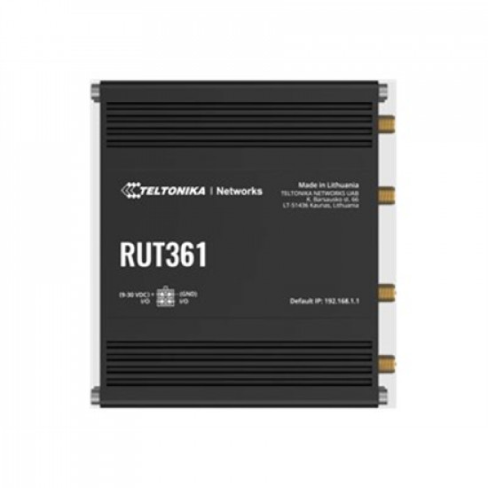 LTE CAT 6 Router | RUT361 | 802.11n | 10/100 Mbit/s | Ethernet LAN (RJ-45) ports 2 | Mesh Support No | MU-MiMO Yes | 4G