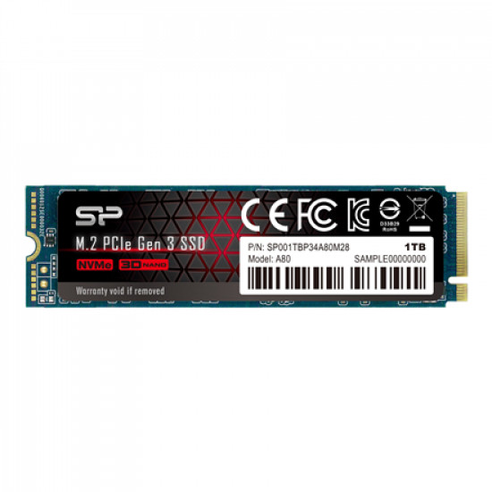 SILICON POWER SSD PCIe Gen 3x4 P34A80 1TB