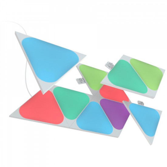 Nanoleaf|Shapes Triangles Mini Expansion Pack (10 panels)|1 x 0.54 W|16M+ colours|2.4GHz WiFi b/g/n 