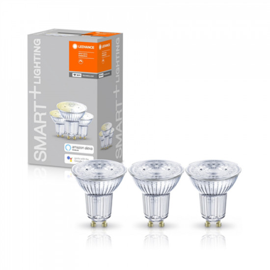 SMART+ WiFi Spot Warm White 40 5W 45° 2700K GU10, 3pcs pack | GU10 | 5 W | Warm White 2700K | Wi-Fi