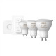 Hue WCA Starter Kit 4,3W GU10 3pcs, Bridge, Switch | GU10 | 4.3 W | RGBW 2000-6500K | Bluetooth and Zigbee