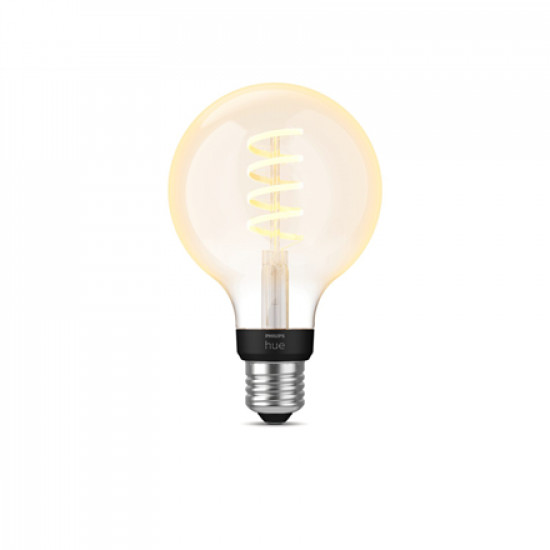 Hue WA 7W Filament G93 globe E27 | E27 | 7 W | Warm to cool white 2200-4500K | Bluetooth and Zigbee