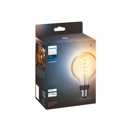 Hue WA 7W Filament G93 globe E27 | E27 | 7 W | Warm to cool white 2200-4500K | Bluetooth and Zigbee