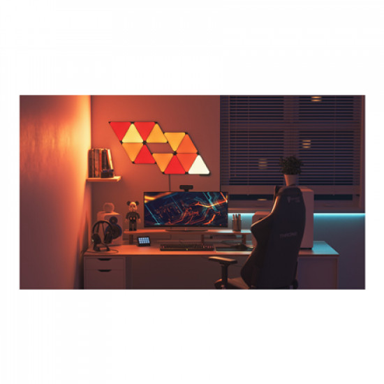 Nanoleaf|Shapes Black Triangles Expansion Pack (3 panels)|42 W|WiFi