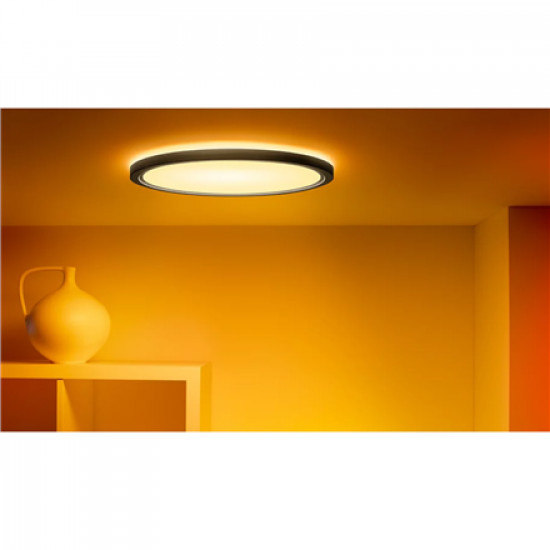 WiZ Smart WiFi SuperSlim Ceiling 545mm, Black | 32 W | 2200-6500 K (RGB)