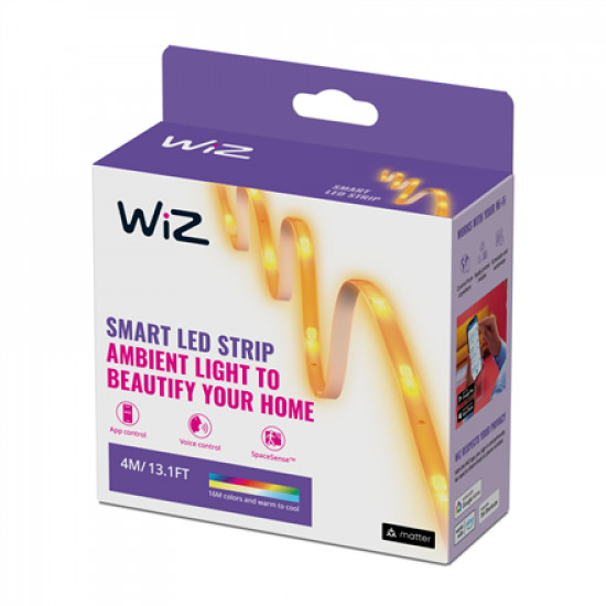 WiZ|Smart WiFi Lightstrip 4m Type-C|10.5 W|2200-6500 K (RGB)