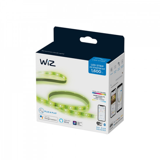 WiZ|Smart WiFi Lightstrip 2m Starter Kit|20 W|White