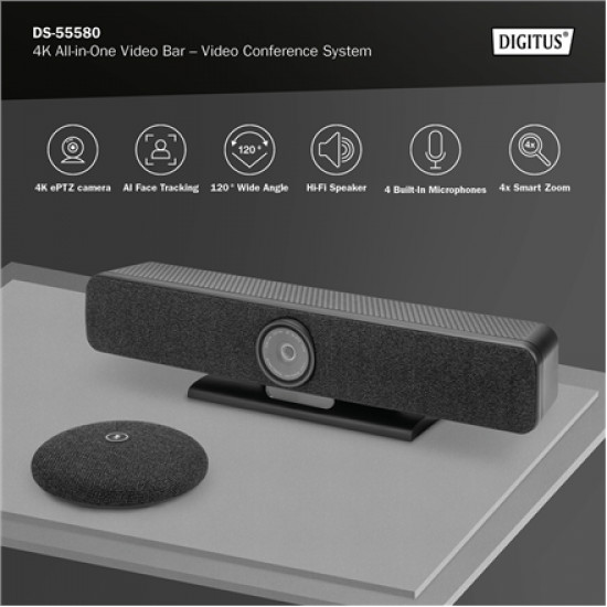 4K All-in-One Video Bar Pro Video Conference System | DS-55580