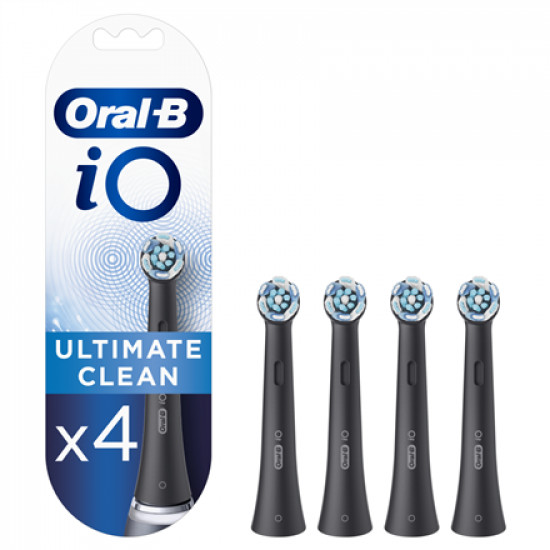 Oral-B | Toothbrush replacement | iO Ultimate Clean | Heads | For adults | Number of brush heads included 4 | Number of teeth brushing modes Does not apply | Black