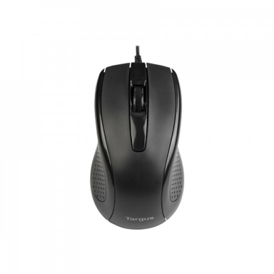 Targus Full-Size Optical Antimicrobial Wired Mouse | Mouse | Full-Size Optical Antimicrobial | Wired | Black