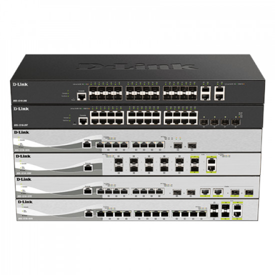 D-LINK DXS-1210-28S 10 Gigabit Ethernet Smart Managed Switches | D-Link | Gigabit Ethernet Smart Managed Switch | DXS-1210-28S | Managed L2 | Rackmountable