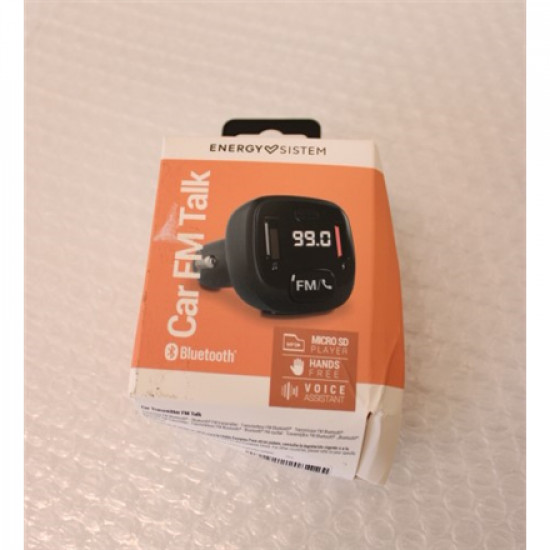 SALE OUT. Energy Sistem Car Transmitter FM Talk, DAMAGED PACKAGING | DAMAGED PACKAGING