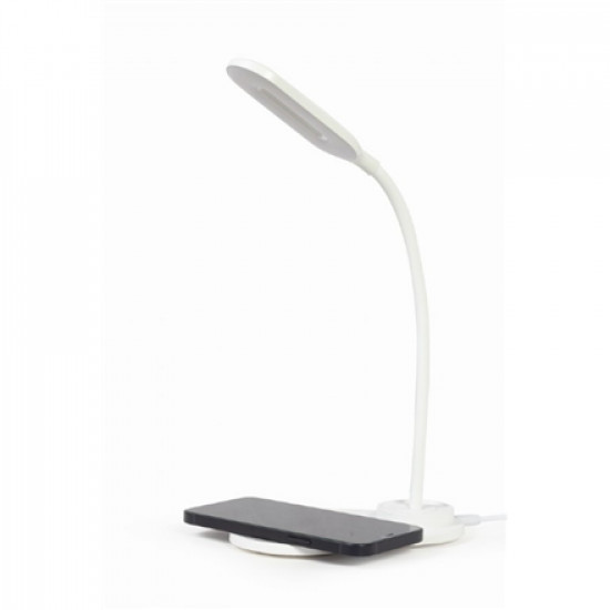 Gembird | Desk lamp with wireless charger | TA-WPC10-LED-01-W