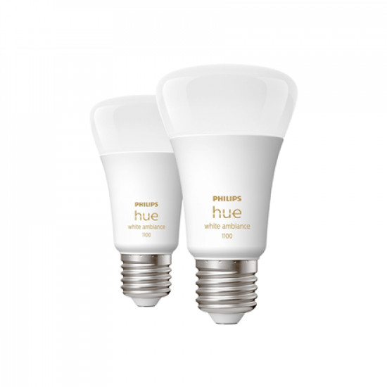 WA 11W A60 E27 2pcs pack | E27 | 11 W | Warm to cool white 2200K-6500K | Bluetooth and Zigbee