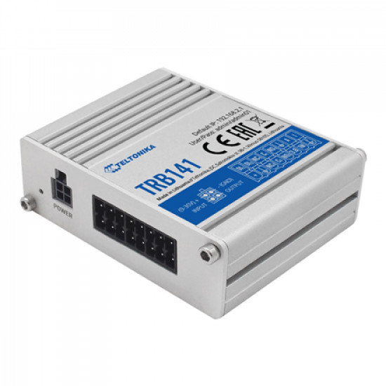 LTE Gateway: No WiFi, 4G, Input/Output, Micro USB | LTE Gateway | TRB141 | No Wi-Fi | Ethernet LAN (RJ-45) ports 0 | Mesh Support No | MU-MiMO No | 2G/3G/4G | Antenna type 1 x SMA for LTE | 1 x Virtual network interface via micro USB