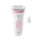 Braun Epilator | 7-000 Silk- pil 7 | Operating time (max) 40 min | Number of power levels 1 | Wet & Dry | White/Pink