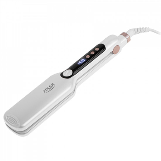 Hair Straightener - Wide | AD 2325 | Ceramic heating system | Display LCD | Temperature (min) 150 C | Temperature (max) 210 C | Number of heating levels 7 | 120 W | White