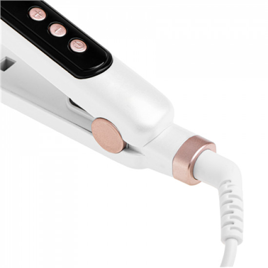 Hair Straightener - Wide | AD 2325 | Ceramic heating system | Display LCD | Temperature (min) 150 C | Temperature (max) 210 C | Number of heating levels 7 | 120 W | White