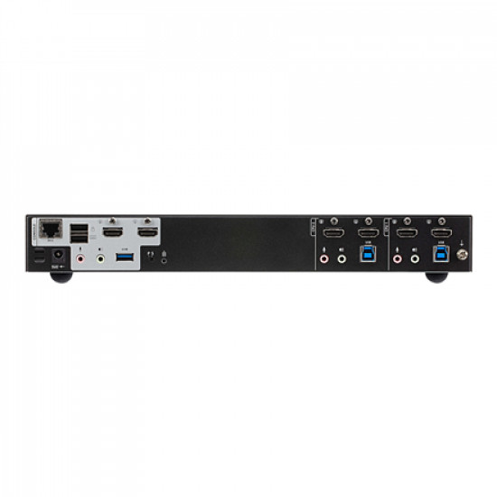 Aten CS1842-AT-G 2-Port True 4K HDMI Dual-View KVM Switch with Audio & USB 3.0 Hub | Aten