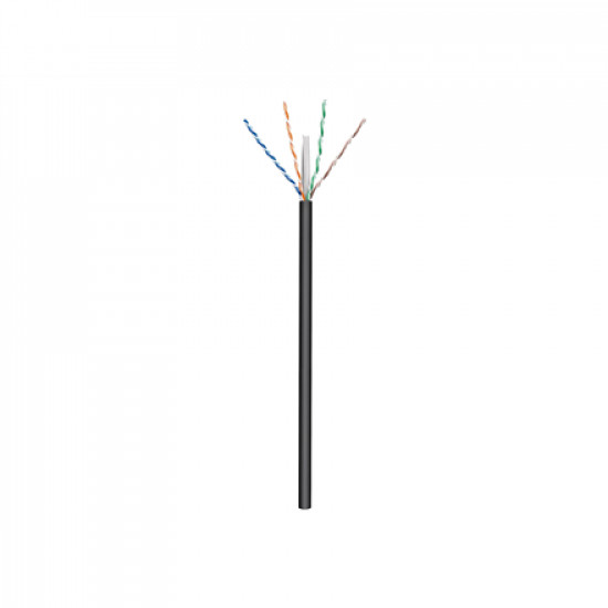 Goobay Outdoor Network Cable | CAT 6 U/UTP | AWG 24/1 | Cable length: 100 m | Black