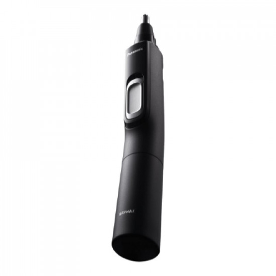 Panasonic ERGN300K503 Wet/Dry Nose & Ear Hair Trimmer with Vortex Cleaning System, Grey