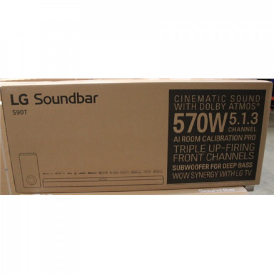 SALE OUT. LG Soundbar S90TY | LG Soundbar with Dolby Atmos and 5.1.3 channels | S90TY | DAMAGED PACKAGING | Bluetooth