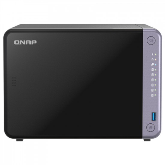 QNAP Cost-effective 6-bay 10GbE NAS | TS-632X-4G | Alpine | AL524 | Processor frequency 2 GHz | 4 GB | DDR4 SODIMM | 120W adapter (12VDC), 100-240VAC