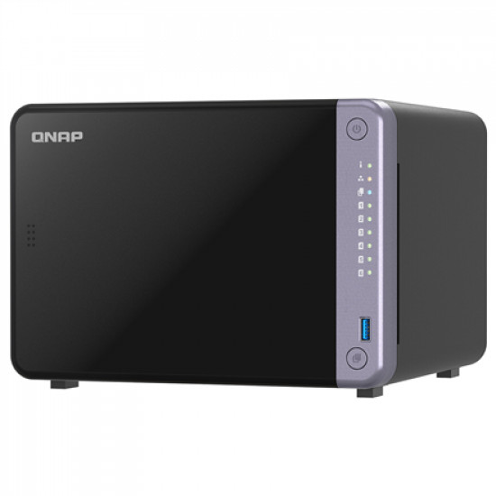 QNAP Cost-effective 6-bay 10GbE NAS | TS-632X-4G | Alpine | AL524 | Processor frequency 2 GHz | 4 GB | DDR4 SODIMM | 120W adapter (12VDC), 100-240VAC