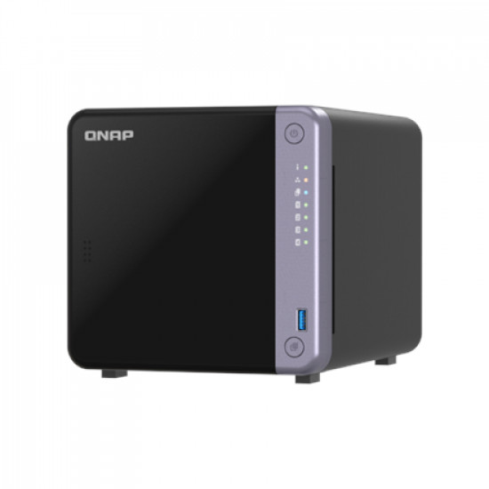 QNAP Cost-effective 4-bay 10GbE NAS | TS-432X-4G | Alpine | AL524 | Processor frequency 2 GHz | 4 GB | DDR4 SODIMM | 90W adapter (12VDC), 100-240VAC