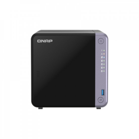 QNAP Cost-effective 4-bay 10GbE NAS | TS-432X-4G | Alpine | AL524 | Processor frequency 2 GHz | 4 GB | DDR4 SODIMM | 90W adapter (12VDC), 100-240VAC