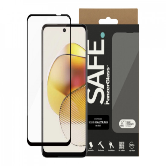 PanzerGlass | Screen Protection | Motorola | Moto G73 5G | Tempered glass | Black/Transparent | Ultra-Wide Fit