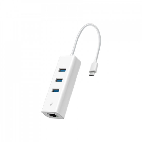 TP-LINK | UE330C | USB 3.0 Type-C to Gigabit Ethernet Network Adapter with 3-Port USB 3.0 Type-A Hub