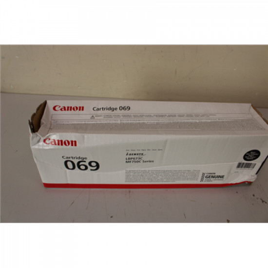 SALE OUT. CANON CRG 069 BK, DAMAGED PACKAGING | Canon Cartridge | 069 | Toner Cartridge | Black | DAMAGED PACKAGING