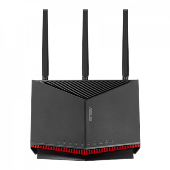 Asus Wireless Wifi 7 Dual Band Gigabit Router | RT-BE86U | 802.11be | 6800 Mbit/s | Ethernet LAN (RJ-45) ports 5 | Mesh Support Yes | MU-MiMO No | 4G/5G | Antenna type External/Internal | 2