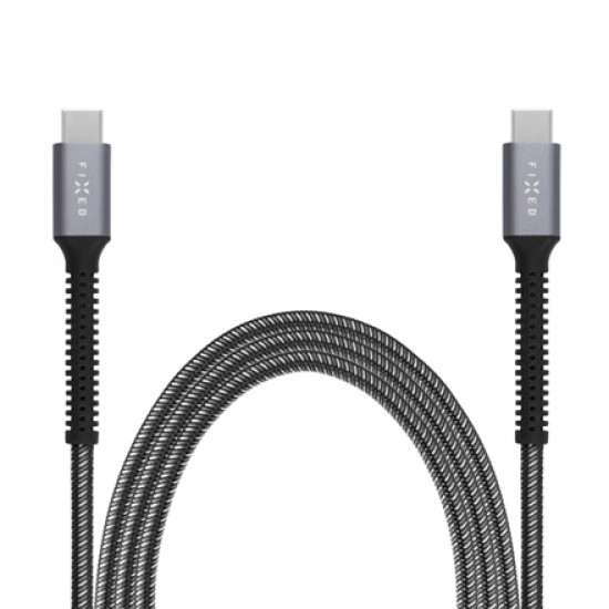 Fixed | Armor Cable USB-C/USB-C, 2 m, 240W | FIXDA-CC2-GR