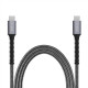 Fixed | Armor Cable USB-C/USB-C, 2 m, 240W | FIXDA-CC2-GR