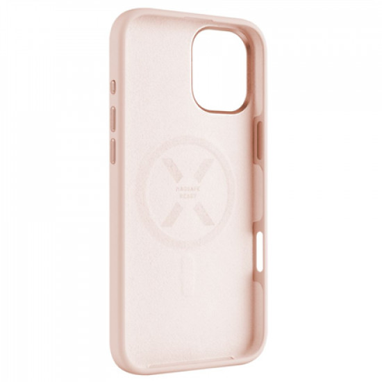 Fixed MagFlow | Back cover | Apple | iPhone 16 Plus | Liquid silicon | Pink