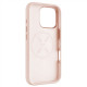 Fixed MagFlow | Back cover | Apple | iPhone 16 Pro | Liquid silicon | Pink