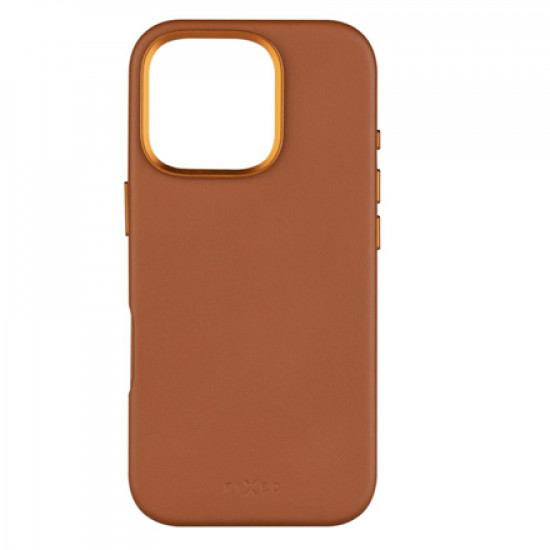 Fixed MagLeather | Back cover | Apple | iPhone 16 Pro | Leather | Brown