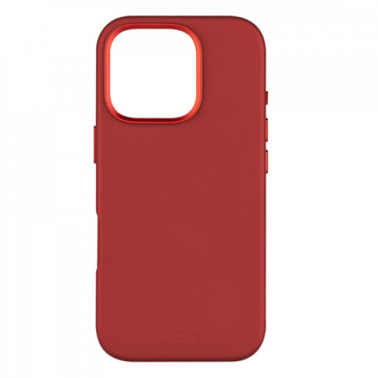 Fixed MagLeather | Back cover | Apple | iPhone 16 Pro | Leather | Red