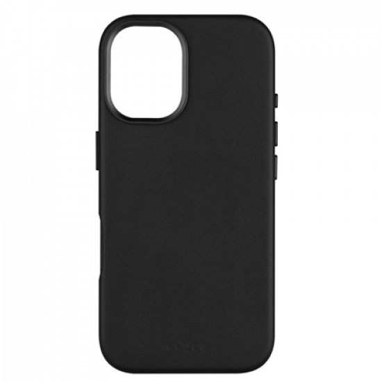 Fixed MagLeather | Back cover | Apple | iPhone 16 | Leather | Black