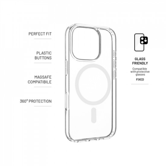 Fixed | MagPure | Back Cover | Apple | iPhone 16 Pro | TPU | Clear