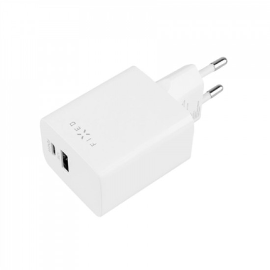 Fixed Mini USB-C/USB Travel Charger 45W | FIXC45M-CU-WH