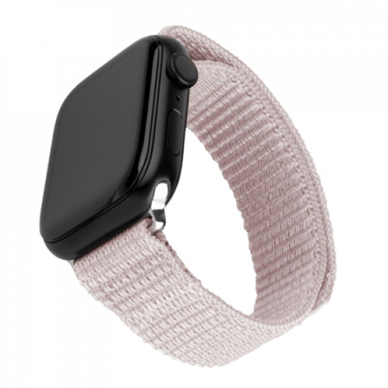 Fixed | Sporty Strap for Apple Watch 38/40/41mm | 60-210 mm | Rose gold | Nylon