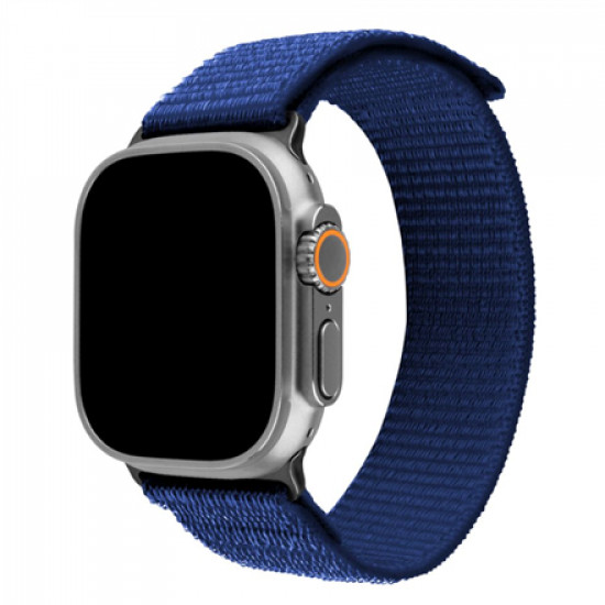 Fixed | Sporty Strap for Apple Watch Ultra 49mm | 160-210 mm | Dark Blue | Nylon