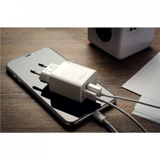 Fixed USB-C/USB Travel Charger 20W | FIXC20N-CU-WH