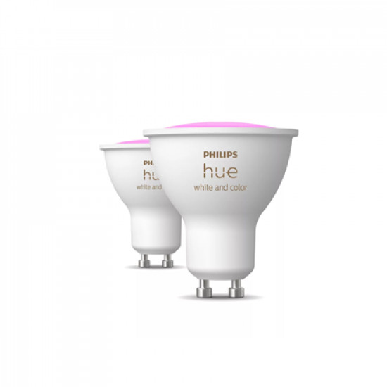 Philips Hue Smart Spotlight, 2pcs pack | GU10 | 4.2 W | Warm to cool white and color