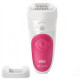 Braun | Epilator | Silk- pil 5 SE5500 | Operating time (max) 30 min | Bulb lifetime (flashes) Not applicable | Number of power levels 1 | Wet & Dry | White/Pink