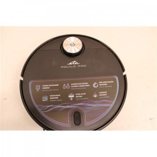 SALE OUT. ETA ETA724390000 Robotic vacuum cleaner ETA Aquilo PRO, Cordless, Operating time 180 min, Volume of dust bag or container 2,5 L, B | ETA Robotic Vacuum Cleaner | ETA724390000 Aquilo PRO | Wet&Dry | Operating time (max) 180 min | Li-ion | 5200 mA